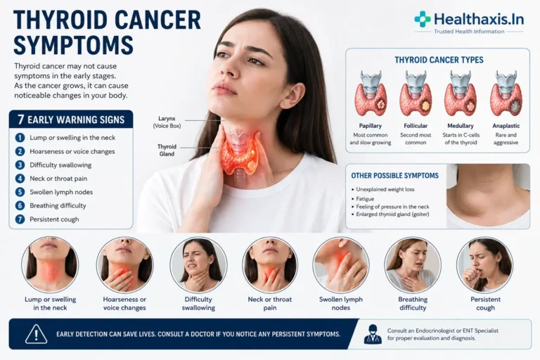 Thyroid cancer symptoms 7 early warning signs & red flags